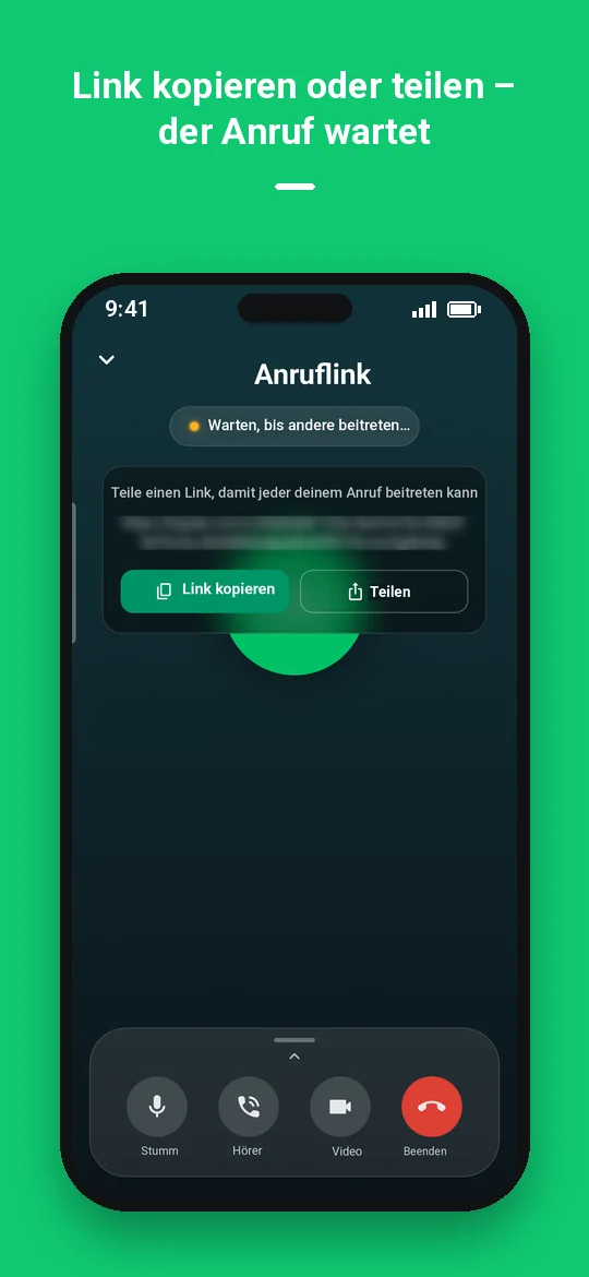 Link kopieren oder teilen – der Anruf wartet — Haydai