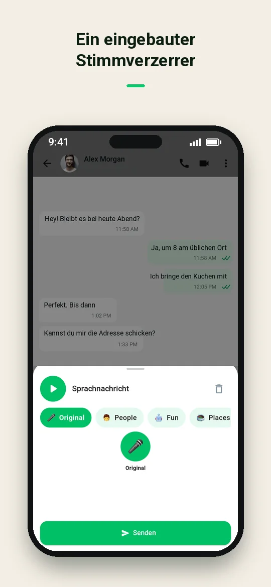 Ein eingebauter Stimmverzerrer — Haydai