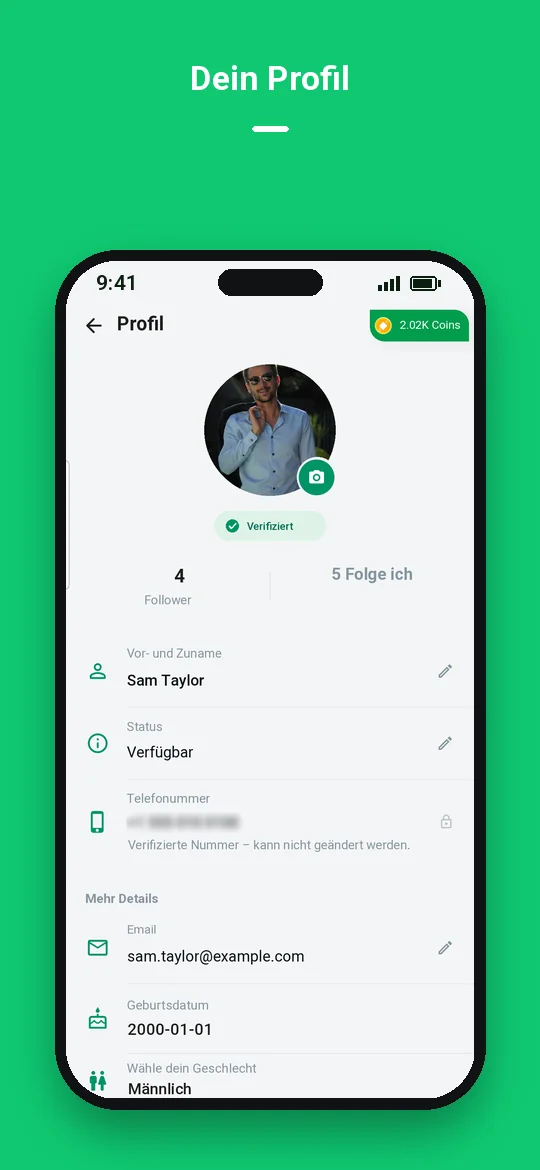 Dein Profil — Haydai