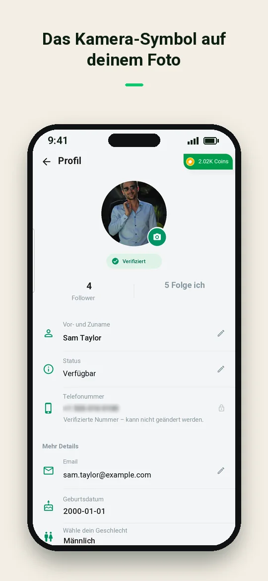 Das Kamera-Symbol auf deinem Foto — Haydai