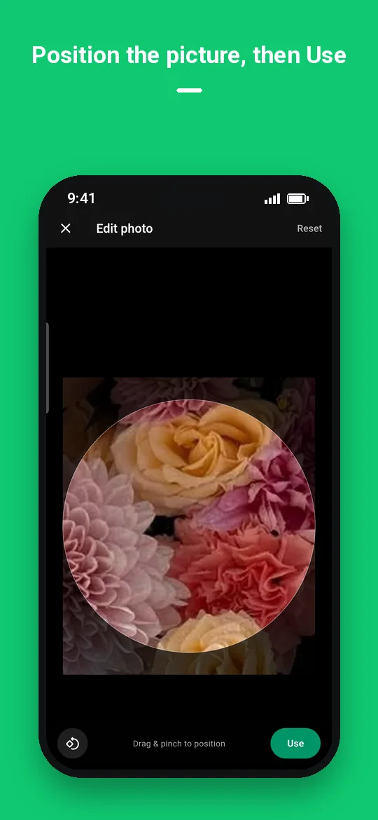 Position the picture, then Use — Haydai