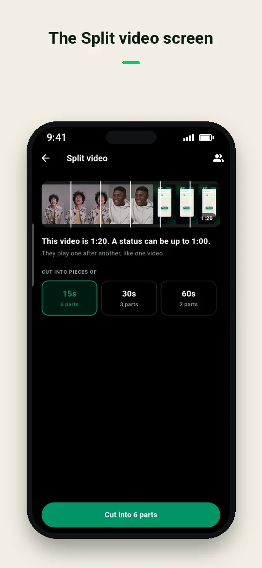 The Split video screen — Haydai