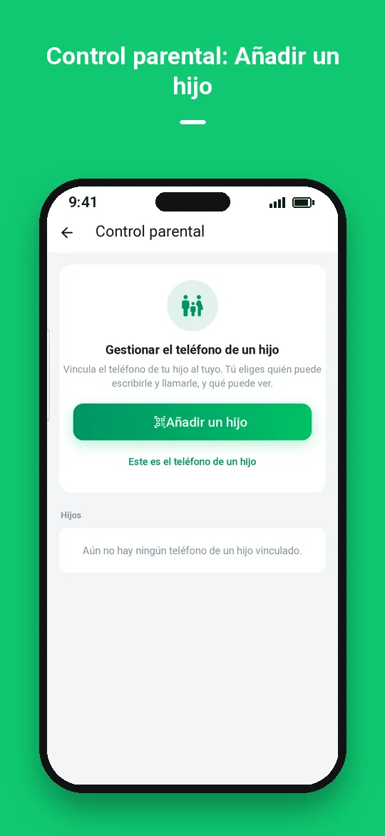 Control parental: Añadir un hijo — Haydai