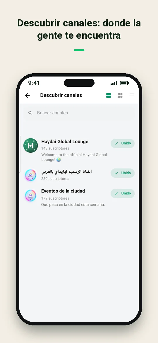 Descubrir canales: donde la gente te encuentra — Haydai