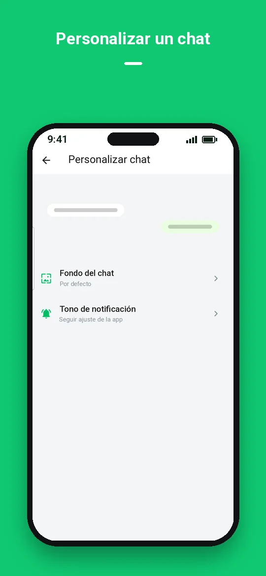 Personalizar un chat — Haydai