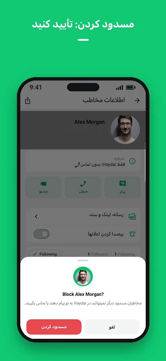 مسدود کردن: تأیید کنید — Haydai
