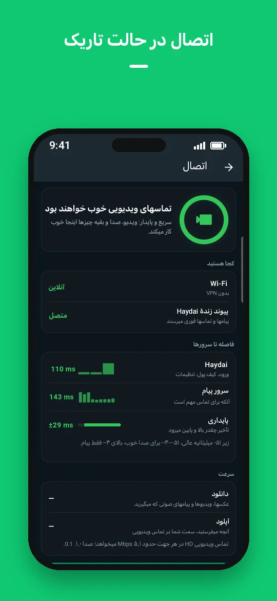 اتصال در حالت تاریک — Haydai