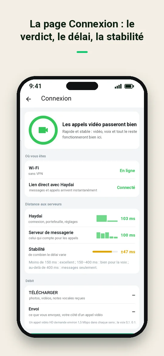 La page Connexion : le verdict, le délai, la stabilité — Haydai