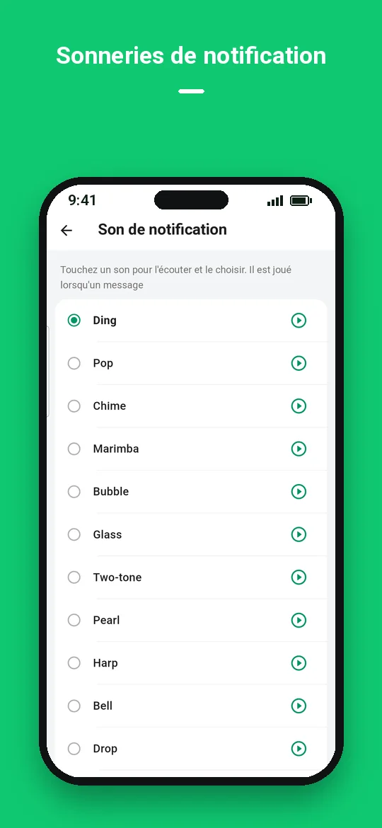 Sonneries de notification — Haydai