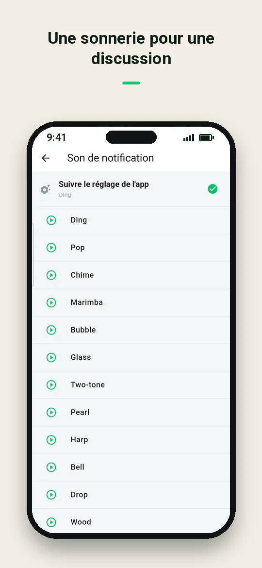 Une sonnerie pour une discussion — Haydai
