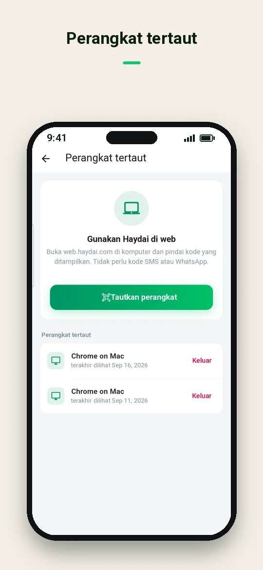 Perangkat tertaut — Haydai