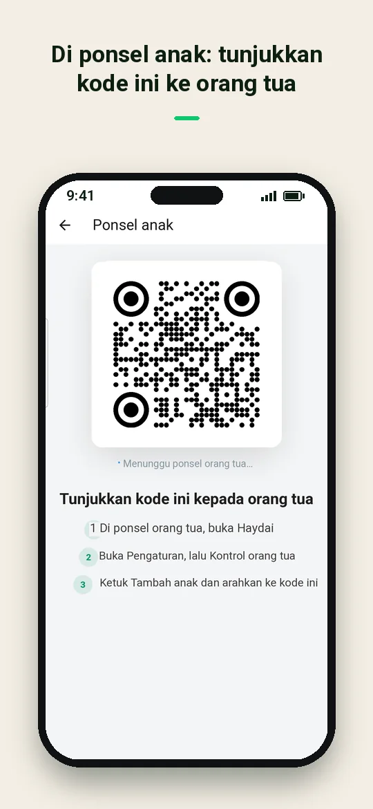 Di ponsel anak: tunjukkan kode ini ke orang tua — Haydai