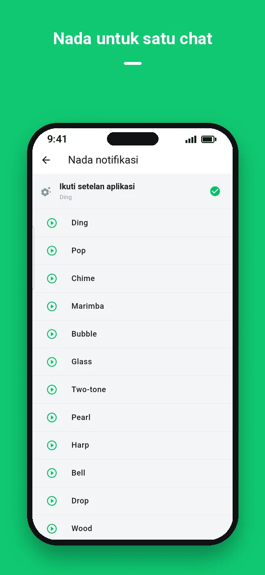 Nada untuk satu chat — Haydai