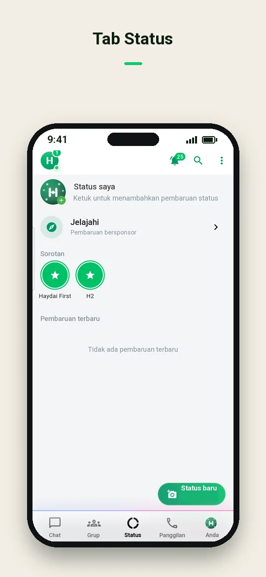 Tab Status — Haydai