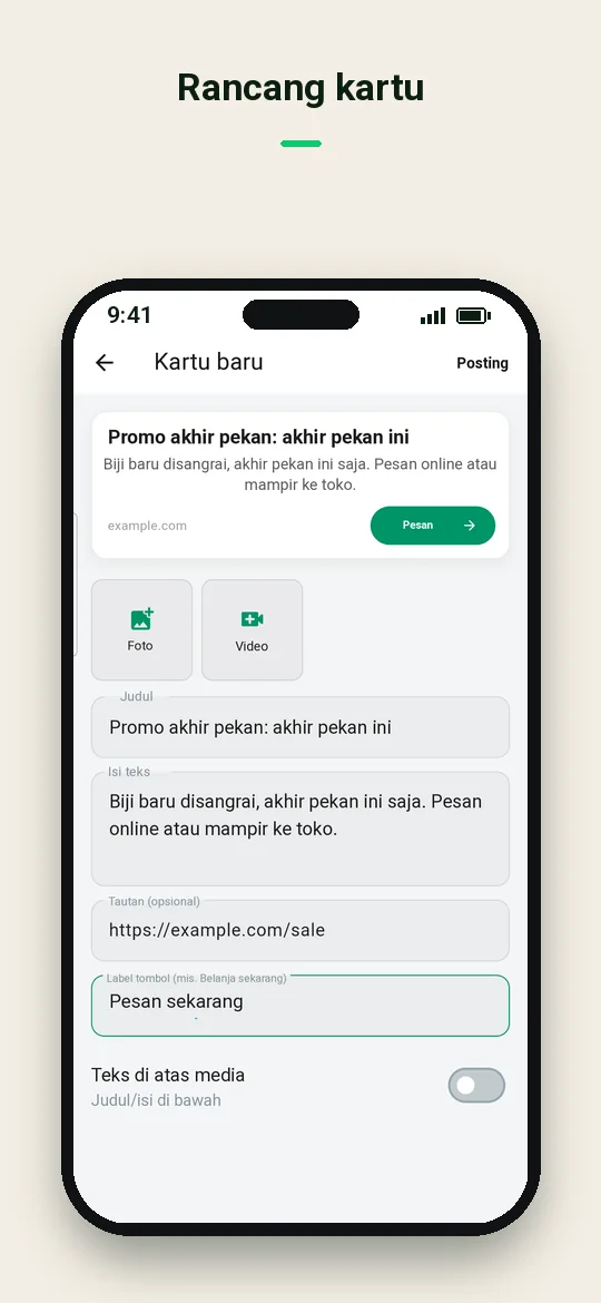 Rancang kartu — Haydai
