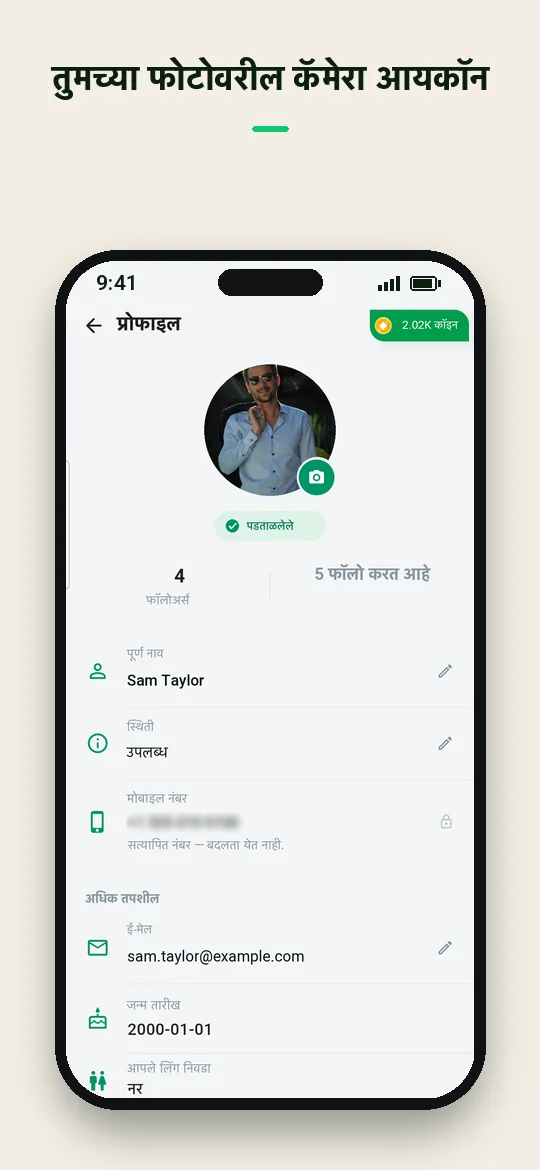 तुमच्या फोटोवरील कॅमेरा आयकॉन — Haydai