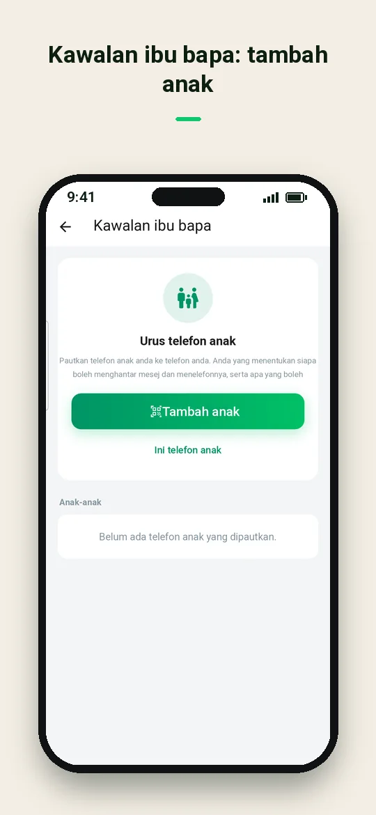 Kawalan ibu bapa: tambah anak — Haydai
