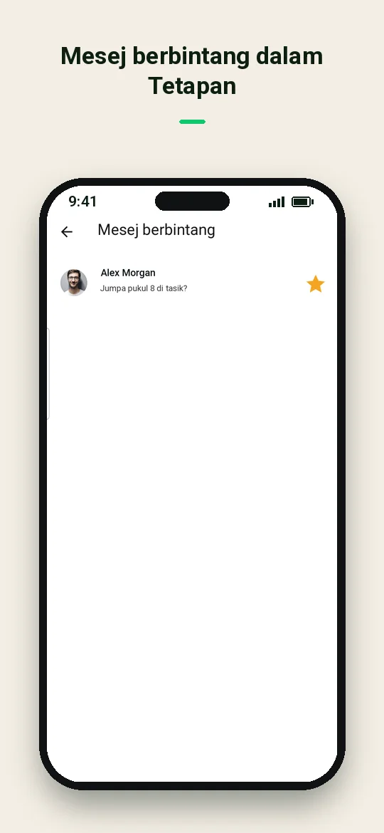 Mesej berbintang dalam Tetapan — Haydai