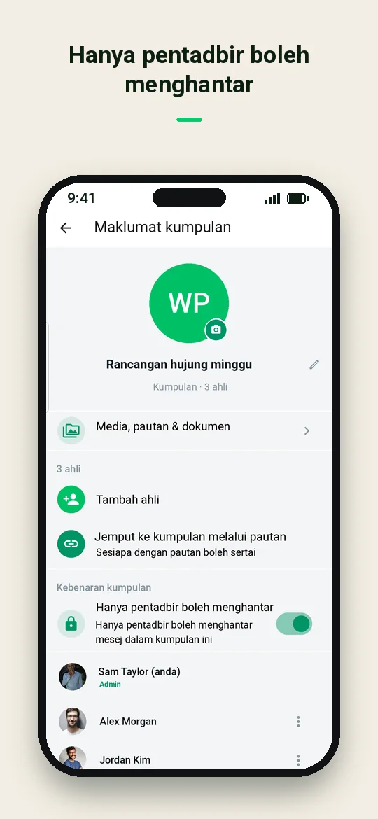 Hanya pentadbir boleh menghantar — Haydai