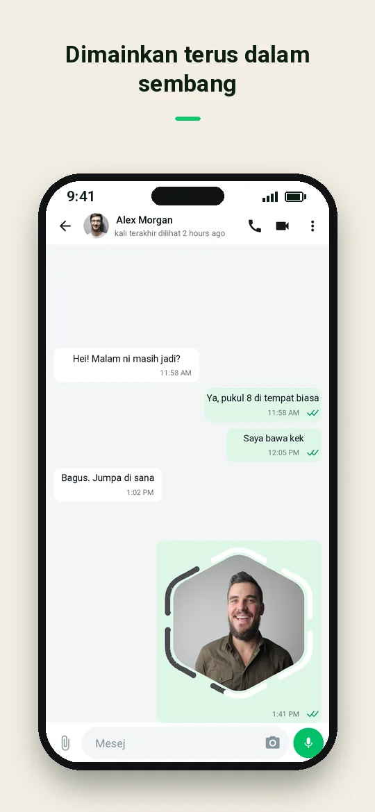 Dimainkan terus dalam sembang — Haydai
