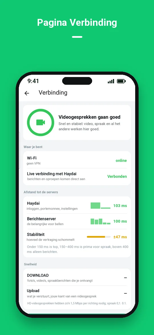 Pagina Verbinding — Haydai