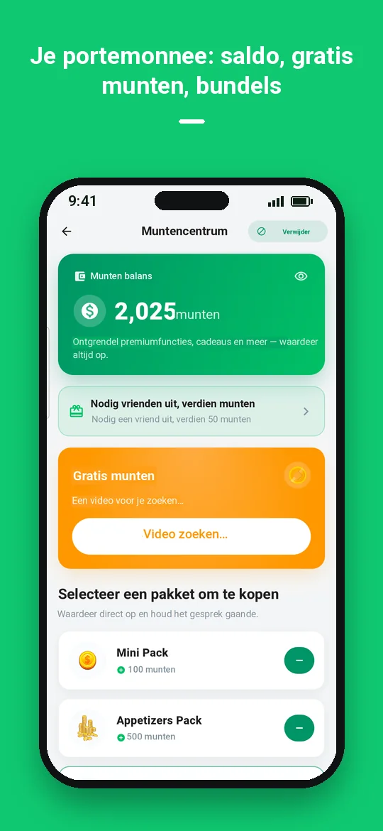 Je portemonnee: saldo, gratis munten, bundels — Haydai