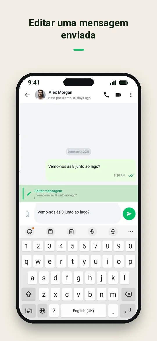 Editar uma mensagem enviada — Haydai