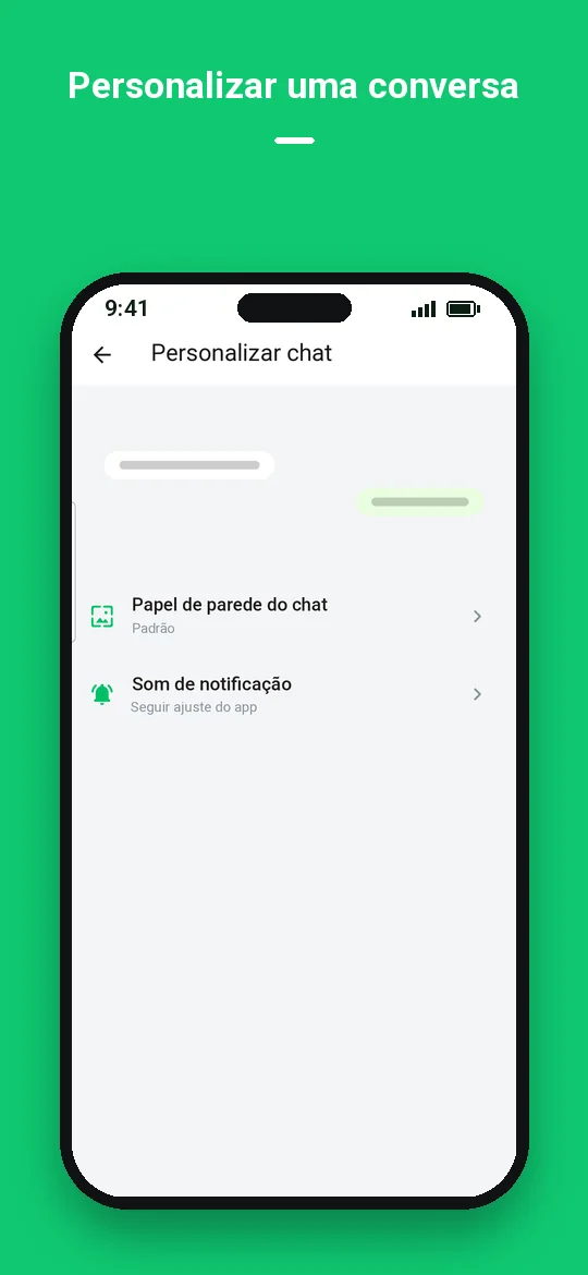 Personalizar uma conversa — Haydai