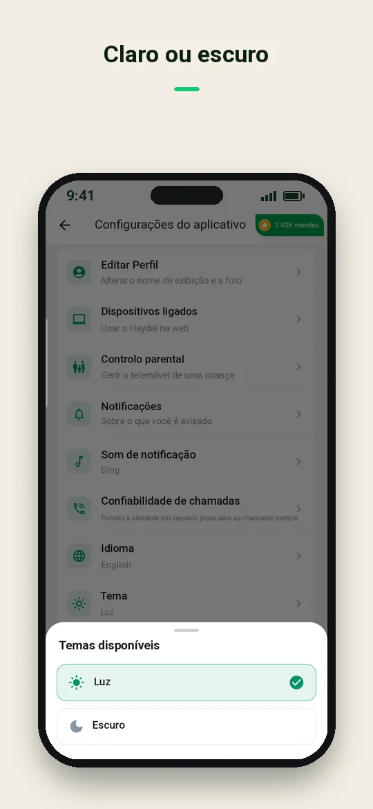 Claro ou escuro — Haydai