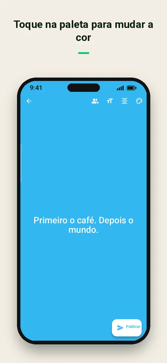 Toque na paleta para mudar a cor — Haydai