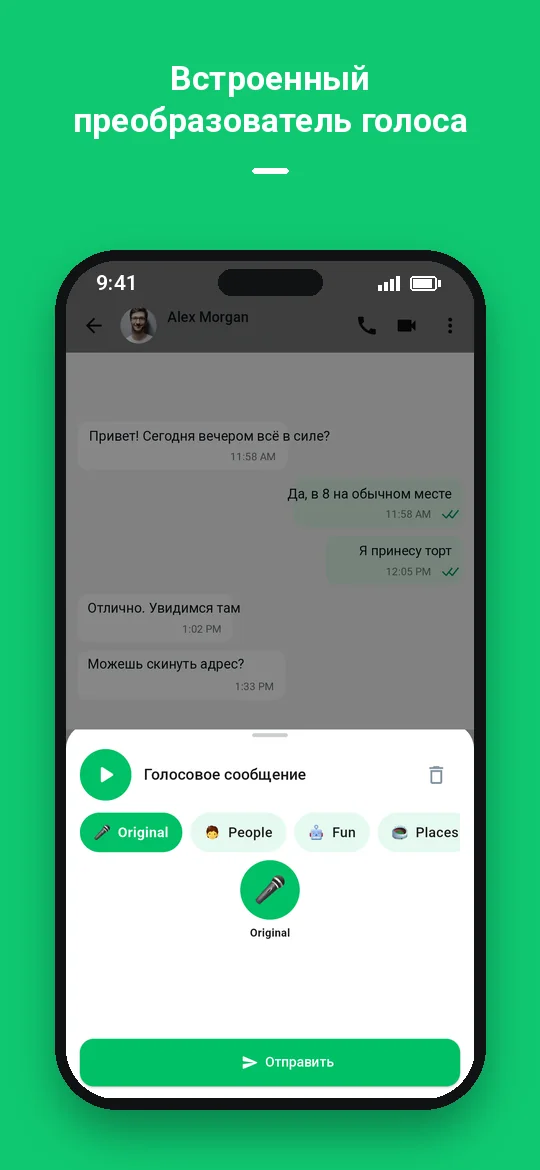 Встроенный преобразователь голоса — Haydai