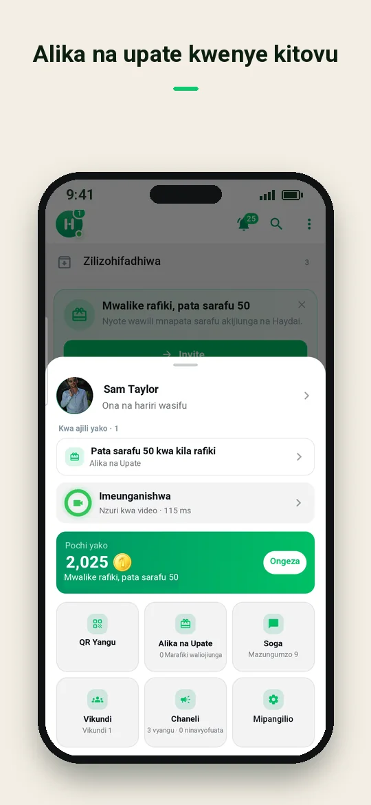 Alika na upate kwenye kitovu — Haydai