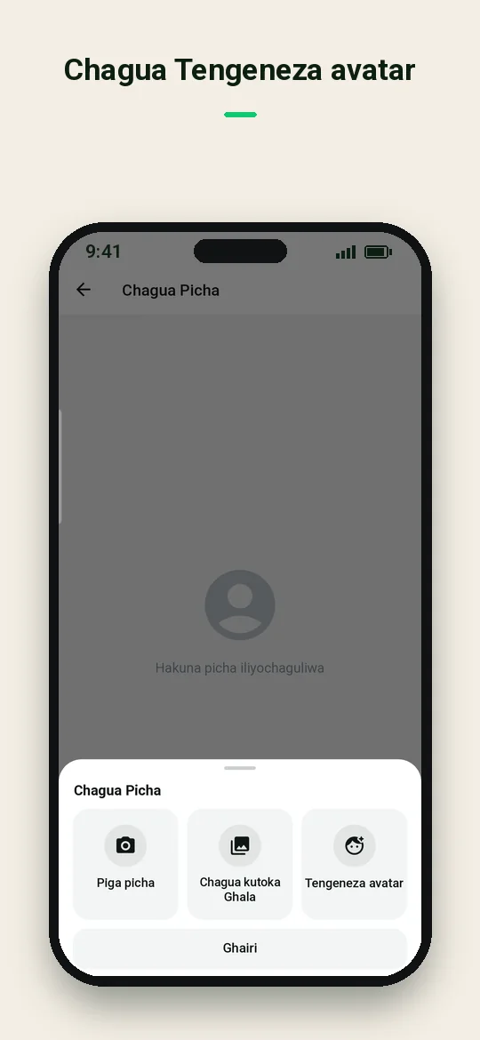 Chagua Tengeneza avatar — Haydai