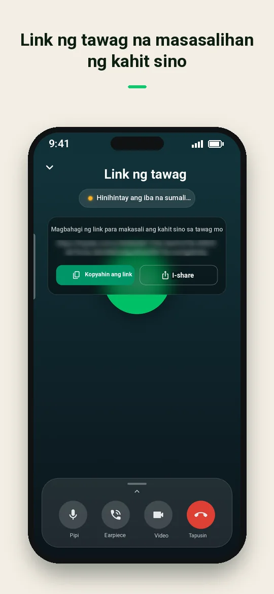 Link ng tawag na masasalihan ng kahit sino — Haydai