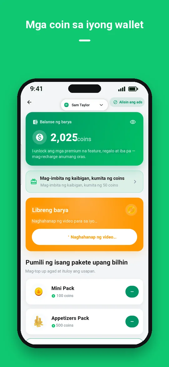 Mga coin sa iyong wallet — Haydai