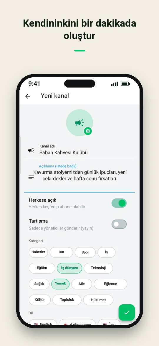 Kendininkini bir dakikada oluştur — Haydai
