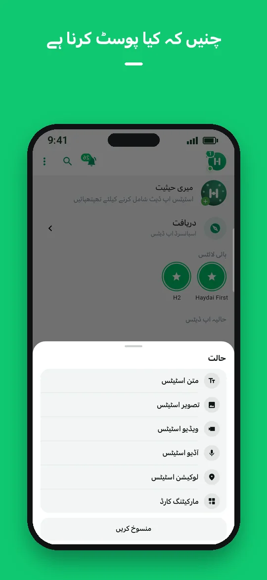 چنیں کہ کیا پوسٹ کرنا ہے — Haydai