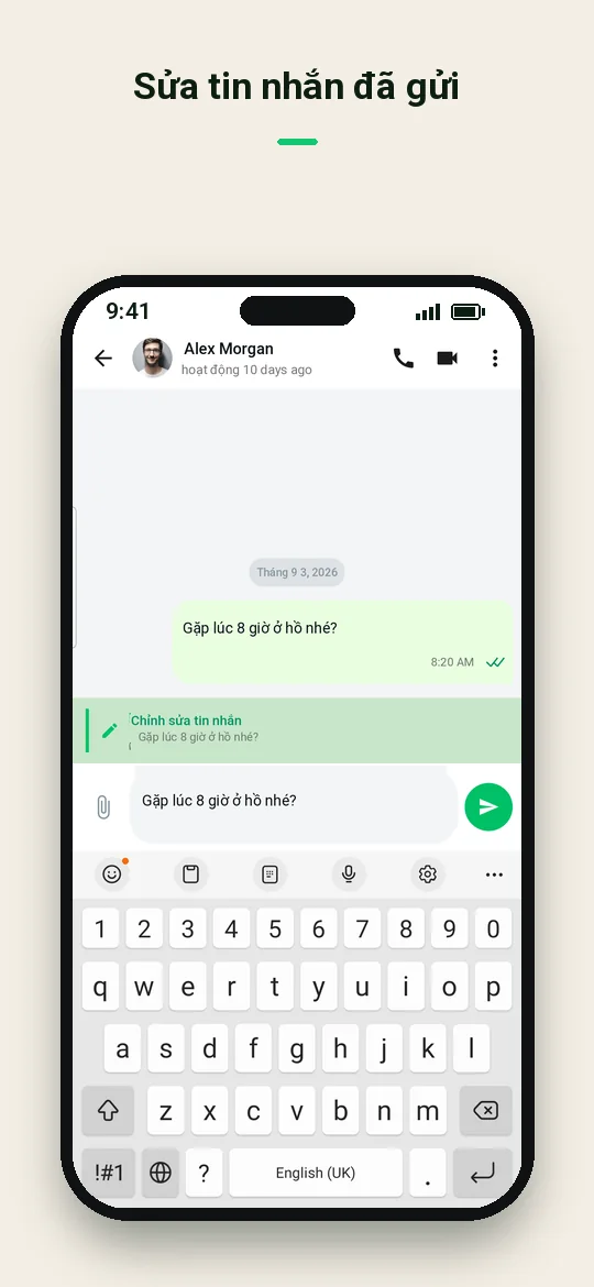 Sửa tin nhắn đã gửi — Haydai