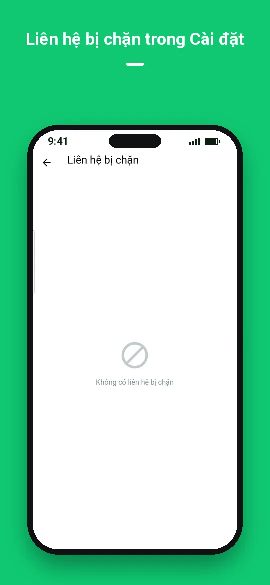 Liên hệ bị chặn trong Cài đặt — Haydai