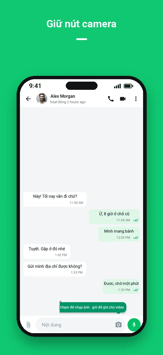 Giữ nút camera — Haydai