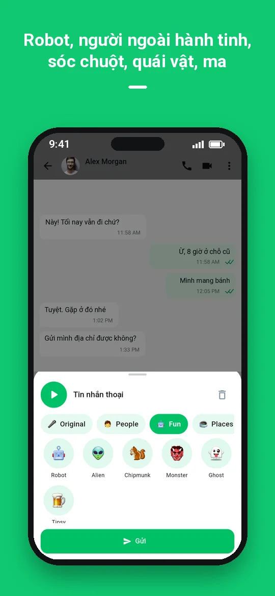 Robot, người ngoài hành tinh, sóc chuột, quái vật, ma — Haydai