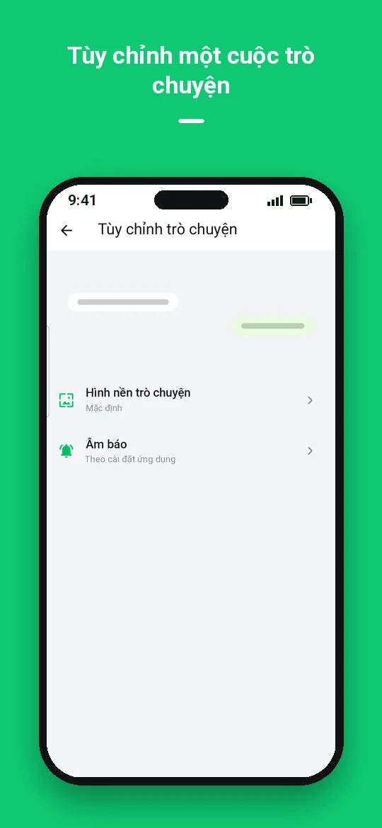 Tùy chỉnh một cuộc trò chuyện — Haydai