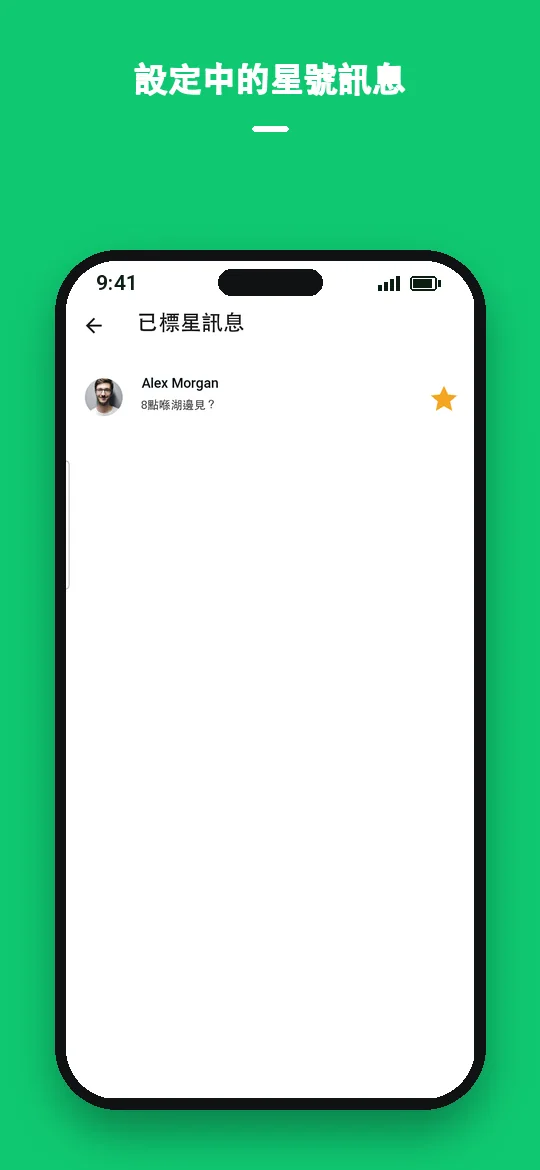 設定中的星號訊息 — Haydai