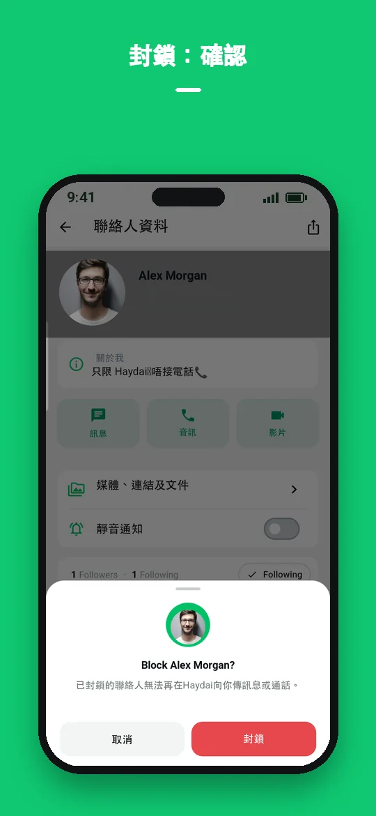 封鎖：確認 — Haydai