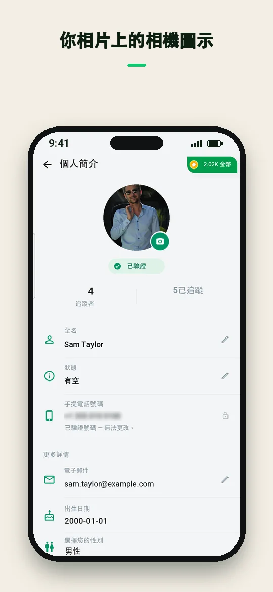 你相片上的相機圖示 — Haydai