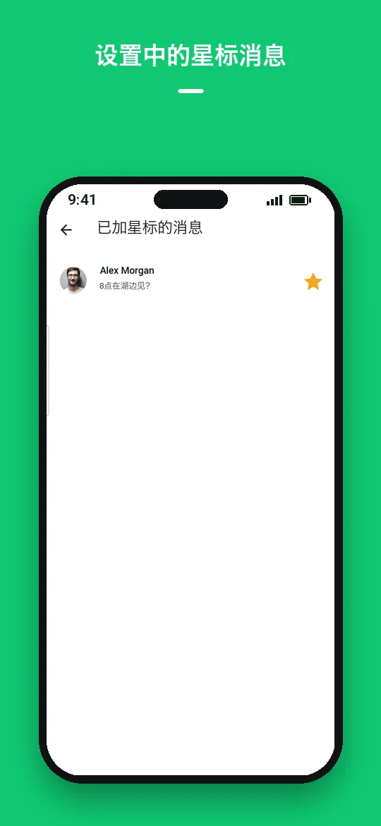 设置中的星标消息 — Haydai