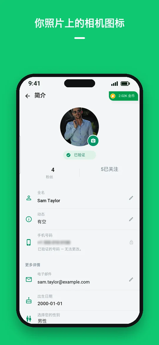 你照片上的相机图标 — Haydai