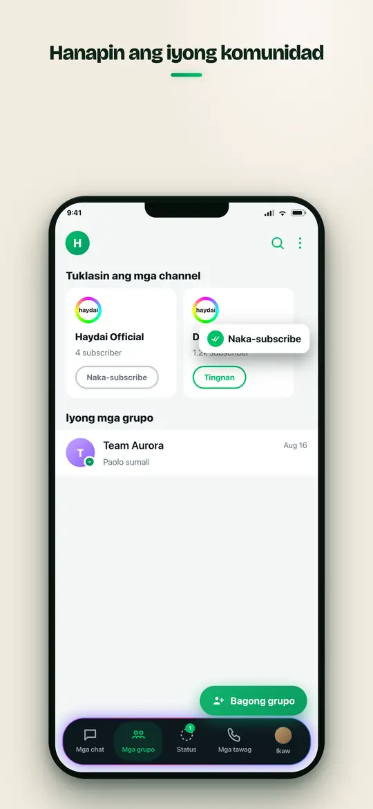 Channels — Haydai