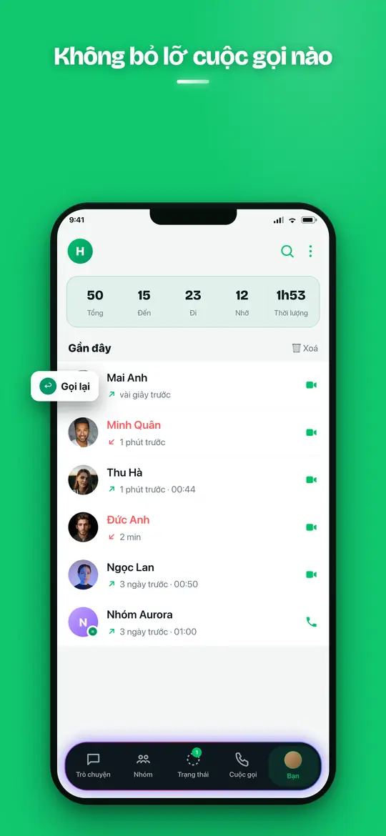 Gọi thoại & video — Haydai